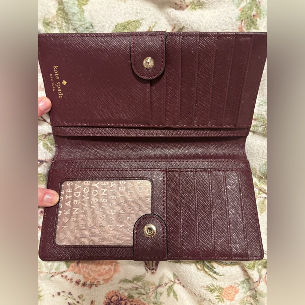 Kate Spade dark purple and wallet